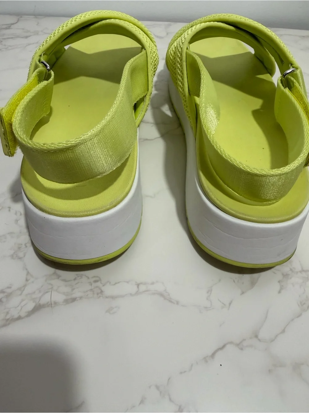 UGG Women's Nella Slingback Sandal in Neon Lime -- 12